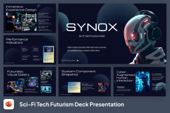 Sci-Fi Tech Futurism Deck PowerPoint Template